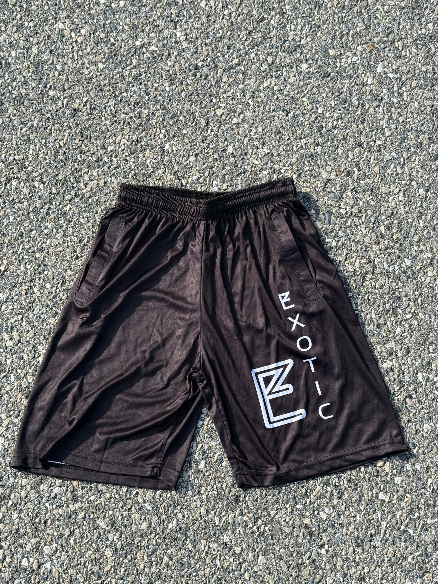Exotic cotton fleece shorts